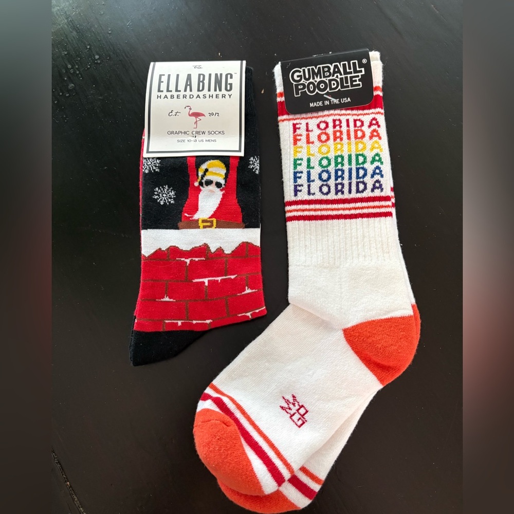 New Christmas Socks and Florida Socks